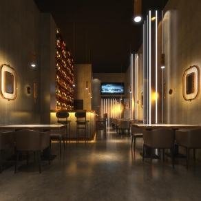 工业风清吧模型3D模型下载